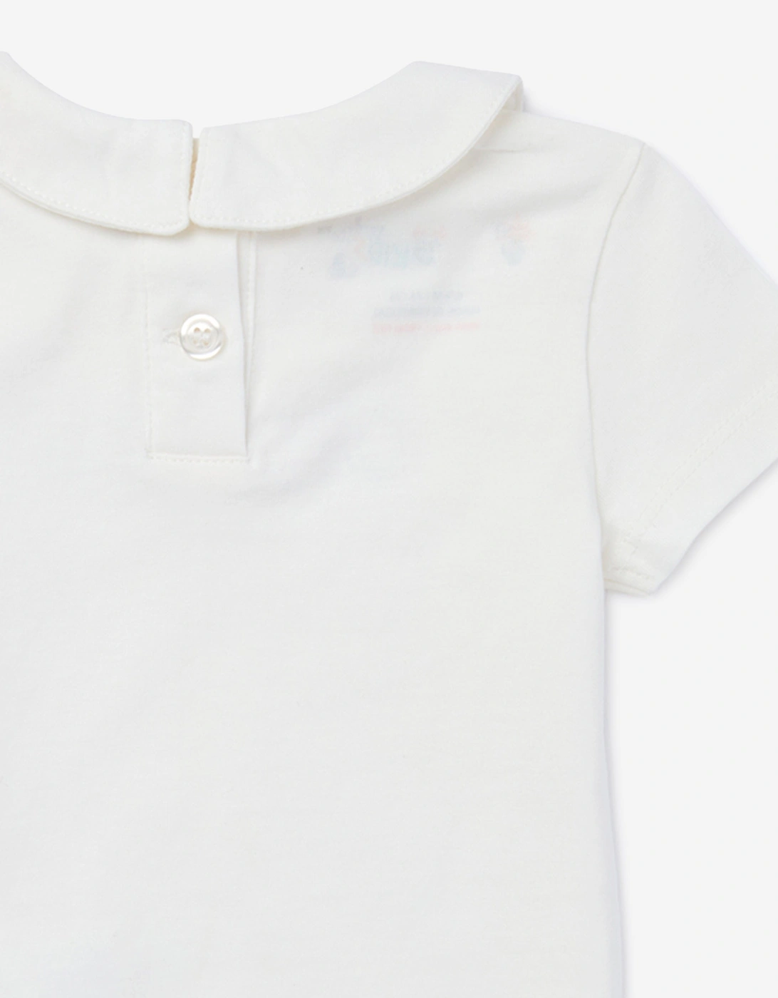 Baby Girls Bookish Watercolour T-Shirt in White