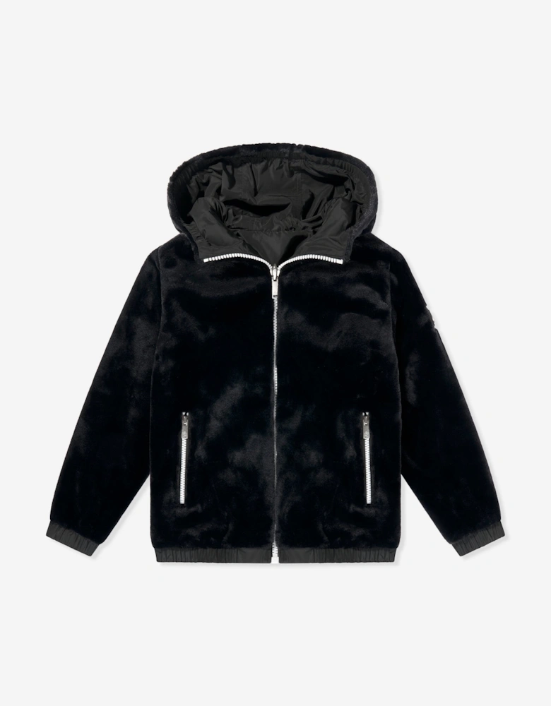 Kids Simcoe Reversible Bunny Jacket in Black