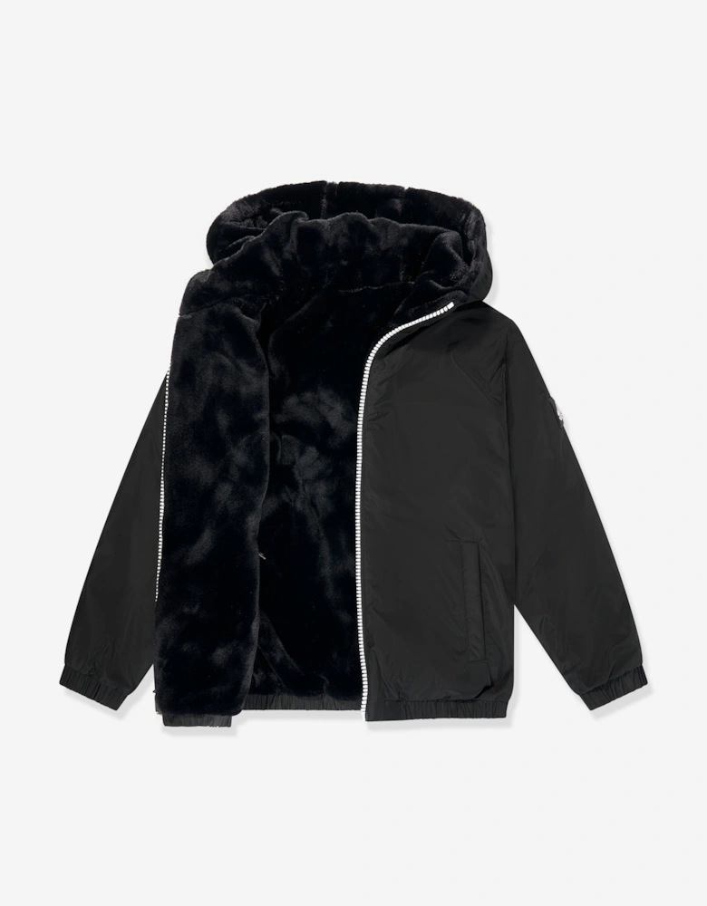 Kids Simcoe Reversible Bunny Jacket in Black