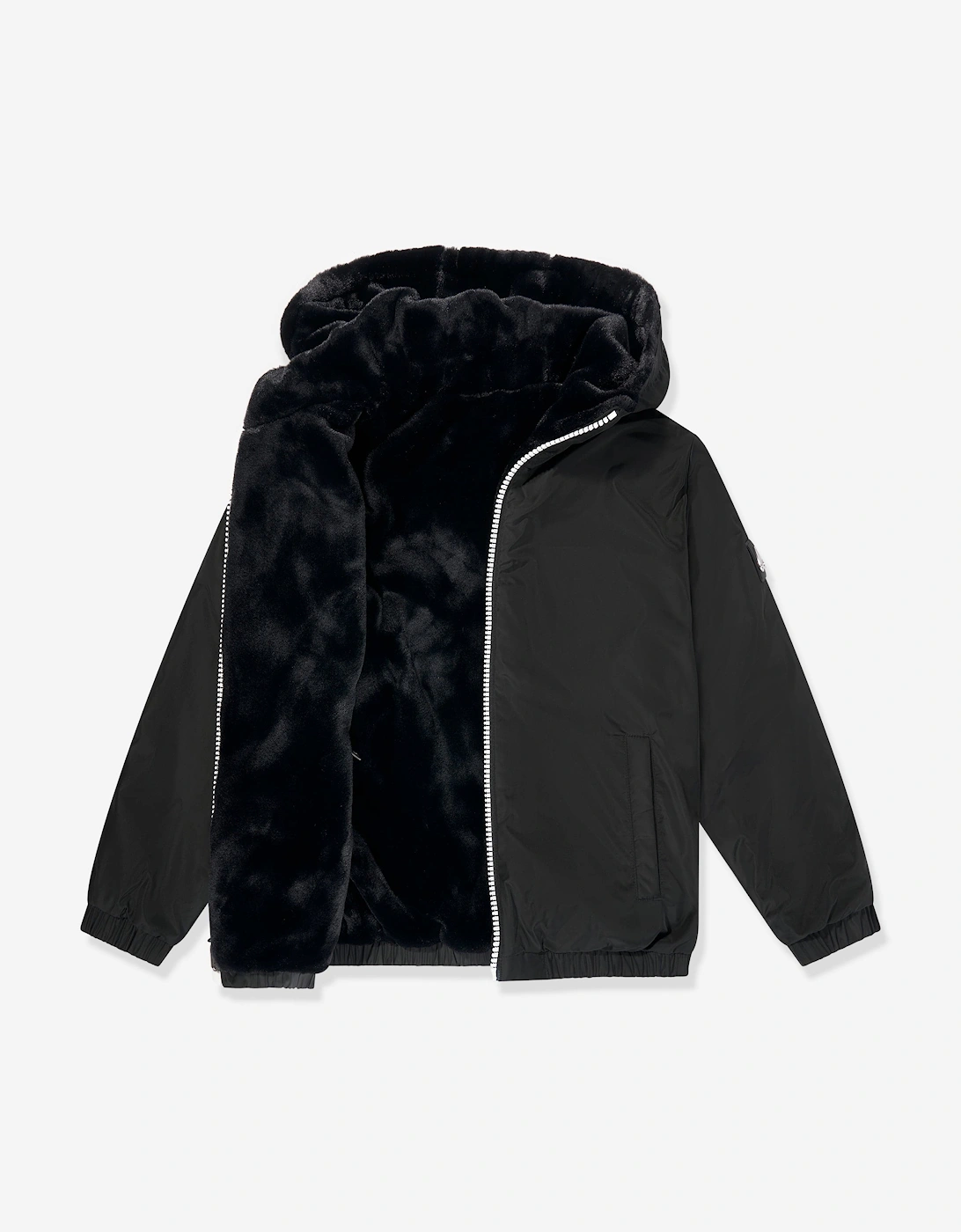 Kids Simcoe Reversible Bunny Jacket in Black