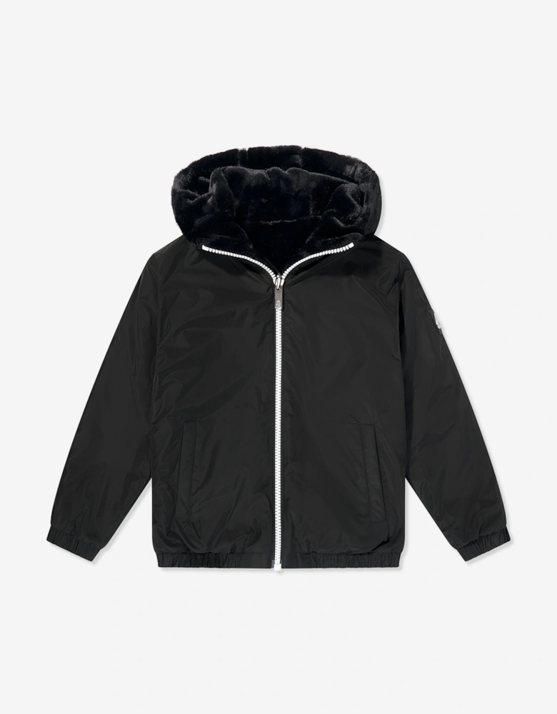 Kids Simcoe Reversible Bunny Jacket in Black