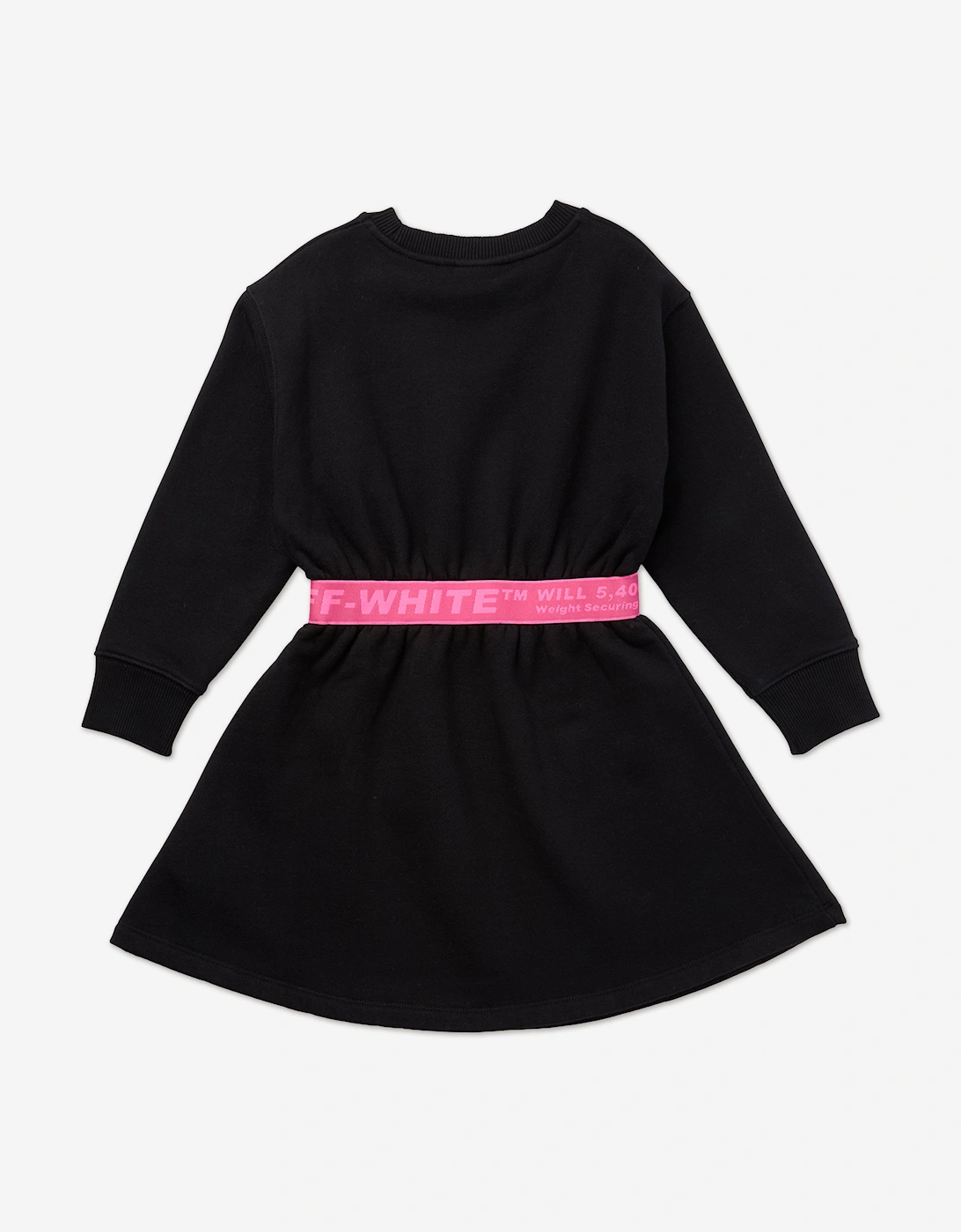 Girls Logo Industrial Dress in Black