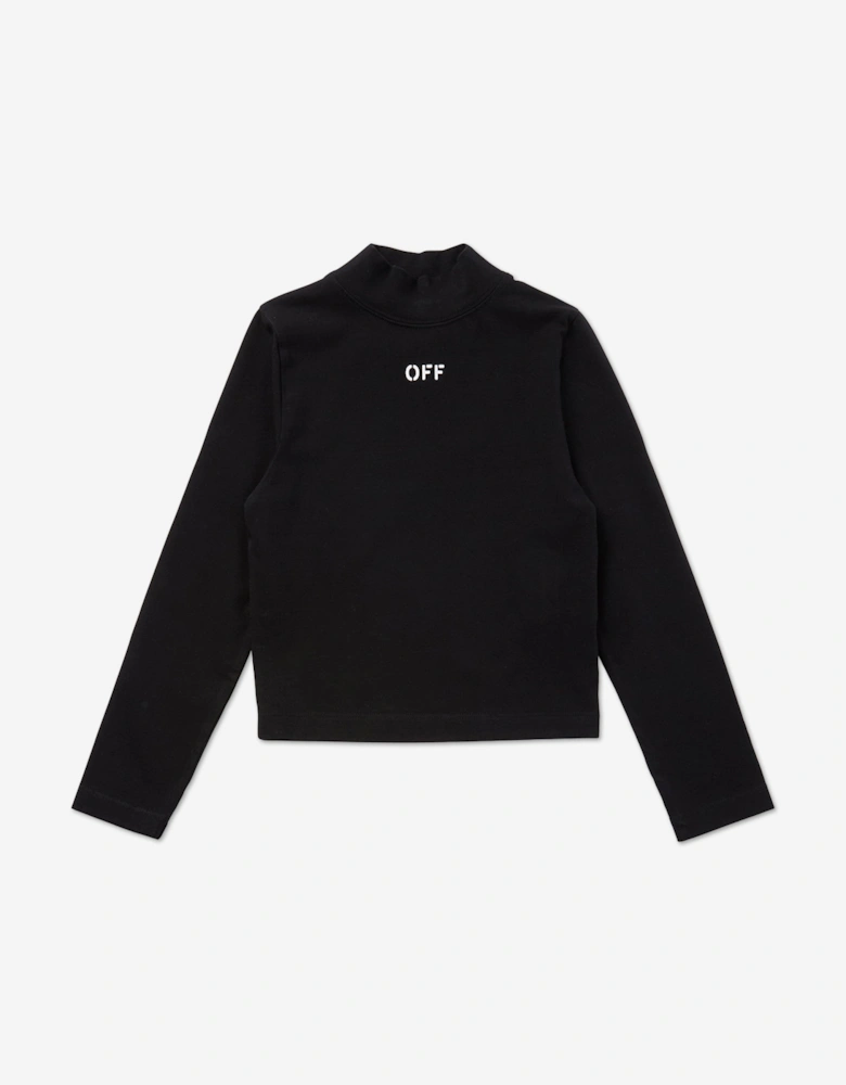 Girls Off Stamp 2nd Skin Top in Black