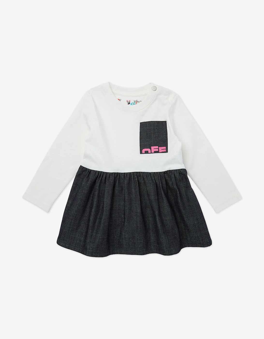 Baby Girls Type Logo Dress in Navy, 5 of 4