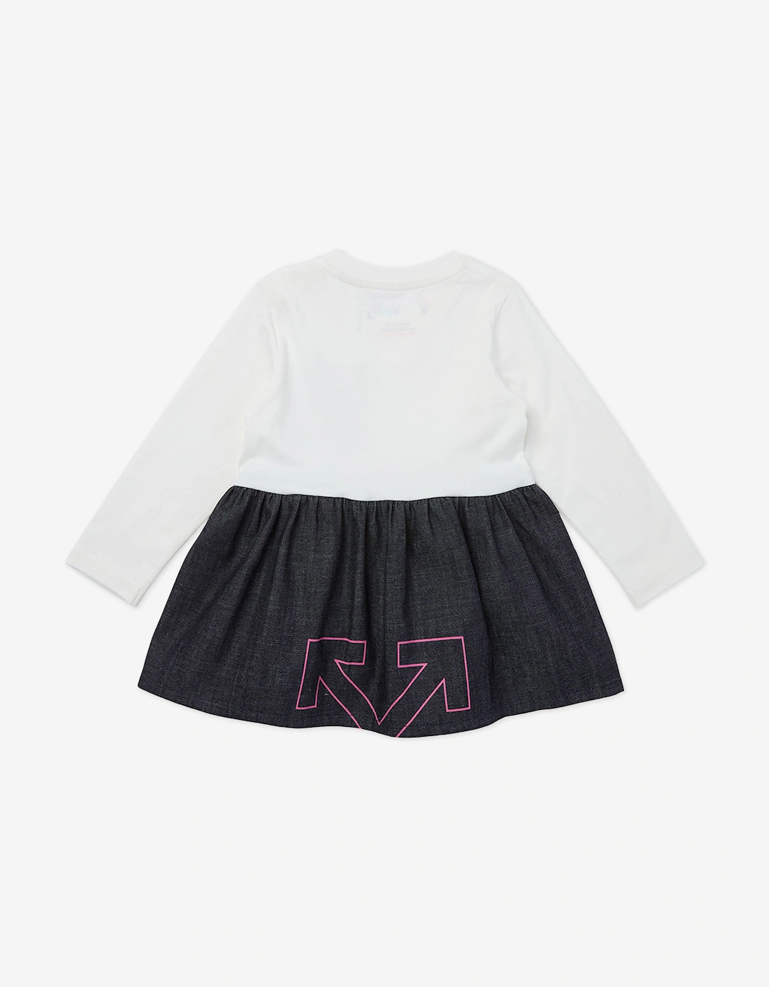 Baby Girls Type Logo Dress in Navy