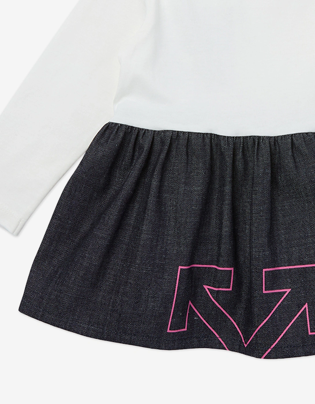 Baby Girls Type Logo Dress in Navy