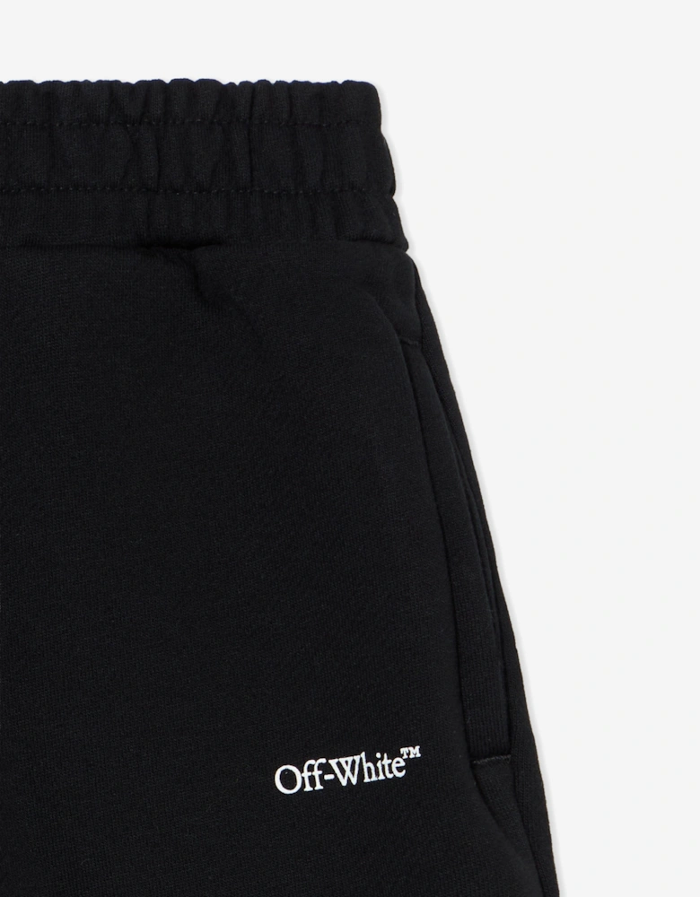 Girls Bookish Wide Leg Joggers in Black