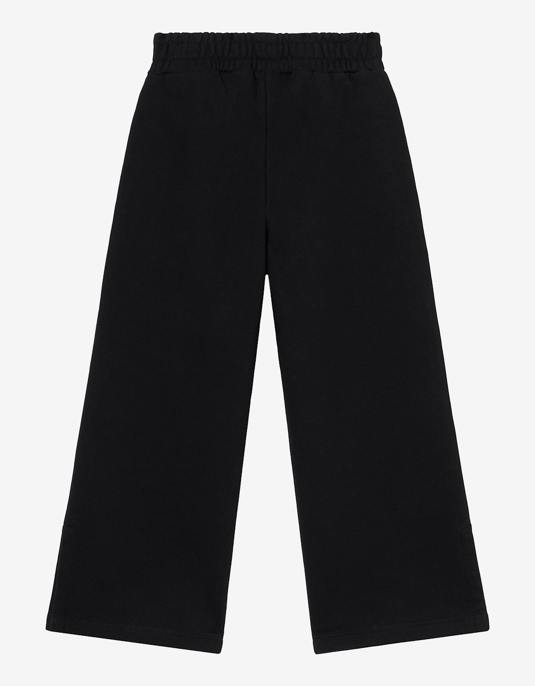 Girls Bookish Wide Leg Joggers in Black