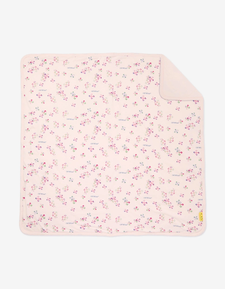 Baby Girls AOP Arrow Blanket in Pink (80cm)