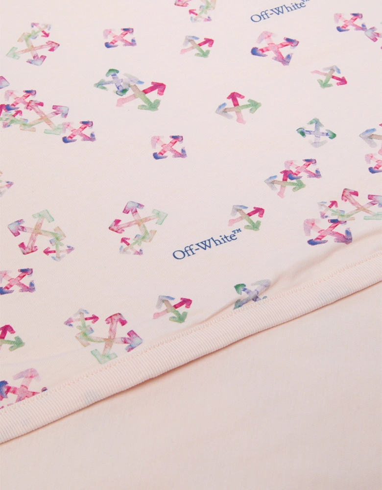 Baby Girls AOP Arrow Blanket in Pink (80cm)