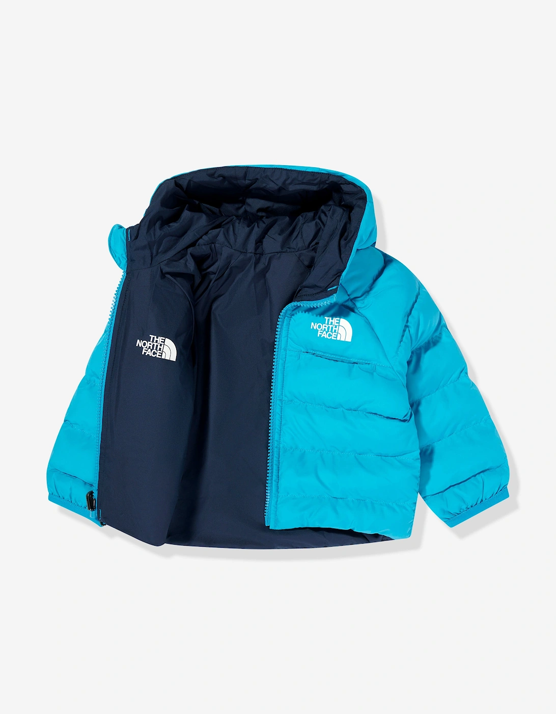 Baby Reversible Perrito Hooded Jacket in Blue