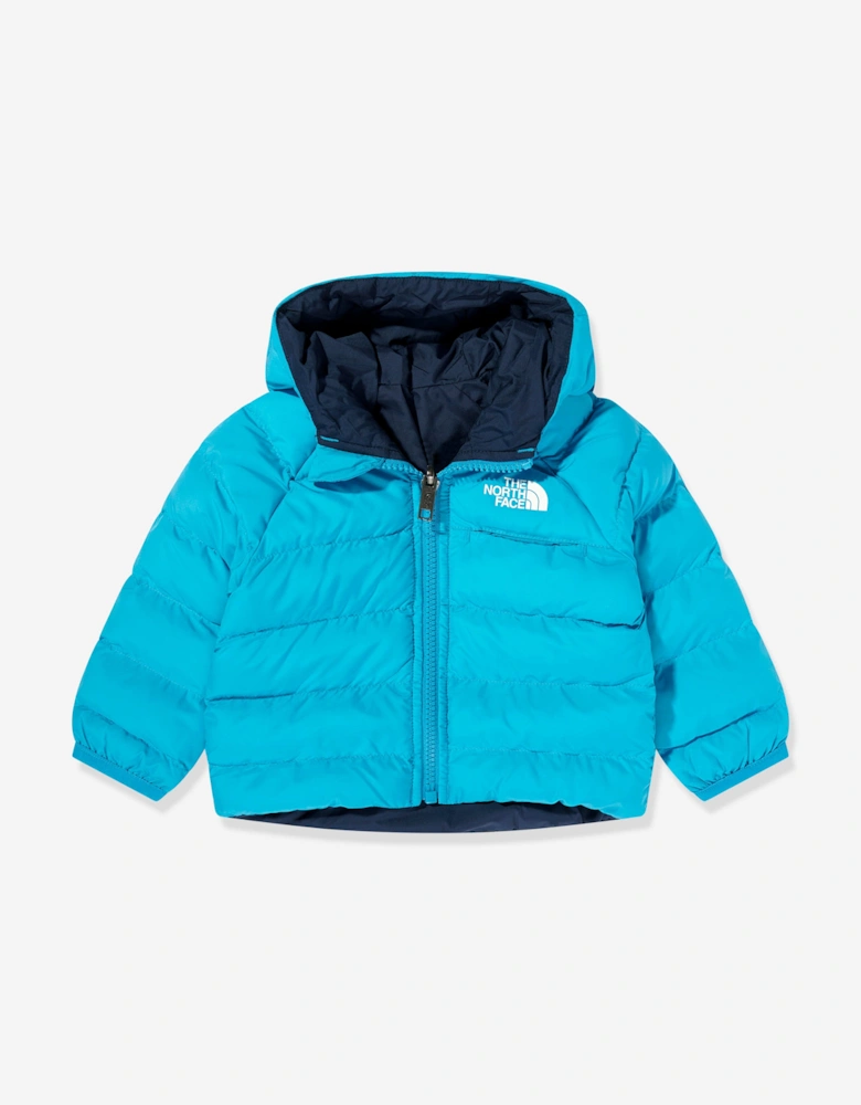 Baby Reversible Perrito Hooded Jacket in Blue