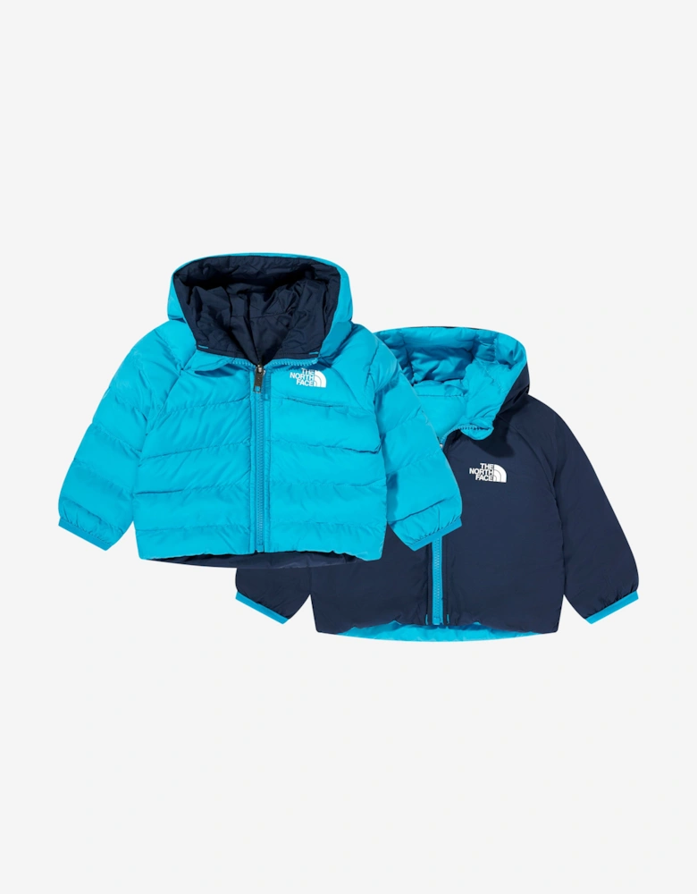 Baby Reversible Perrito Hooded Jacket in Blue