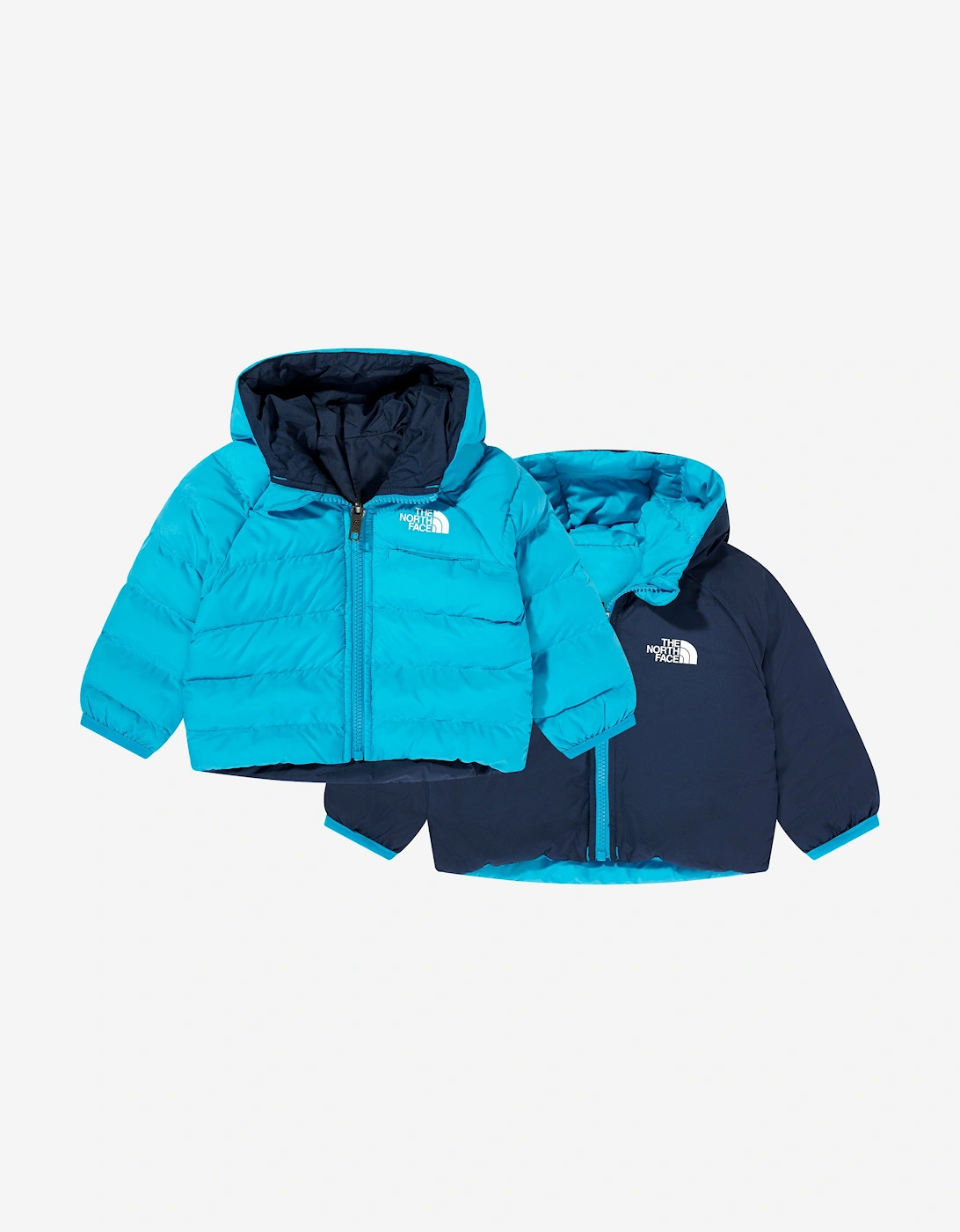 Baby Reversible Perrito Hooded Jacket in Blue, 6 of 5