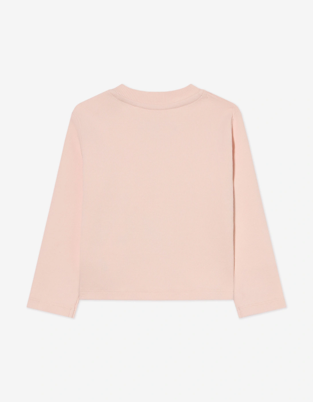 Baby Girls Off Stamp Long Sleeve T-Shirt in Pink