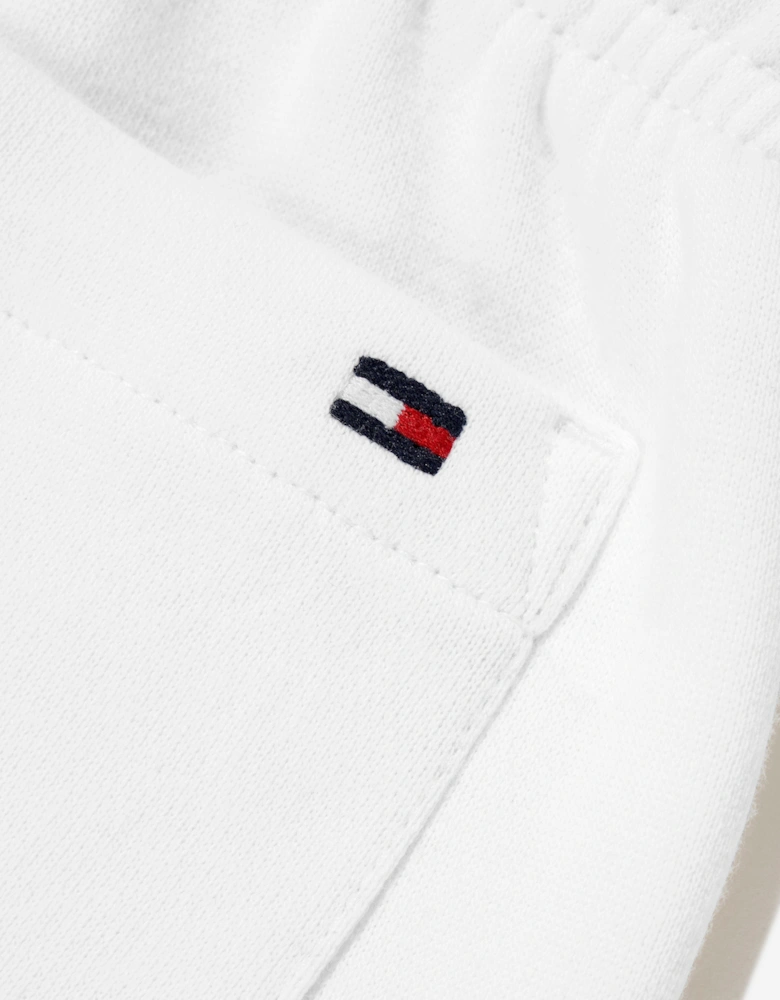 Boys Flag Sweat Shorts in White