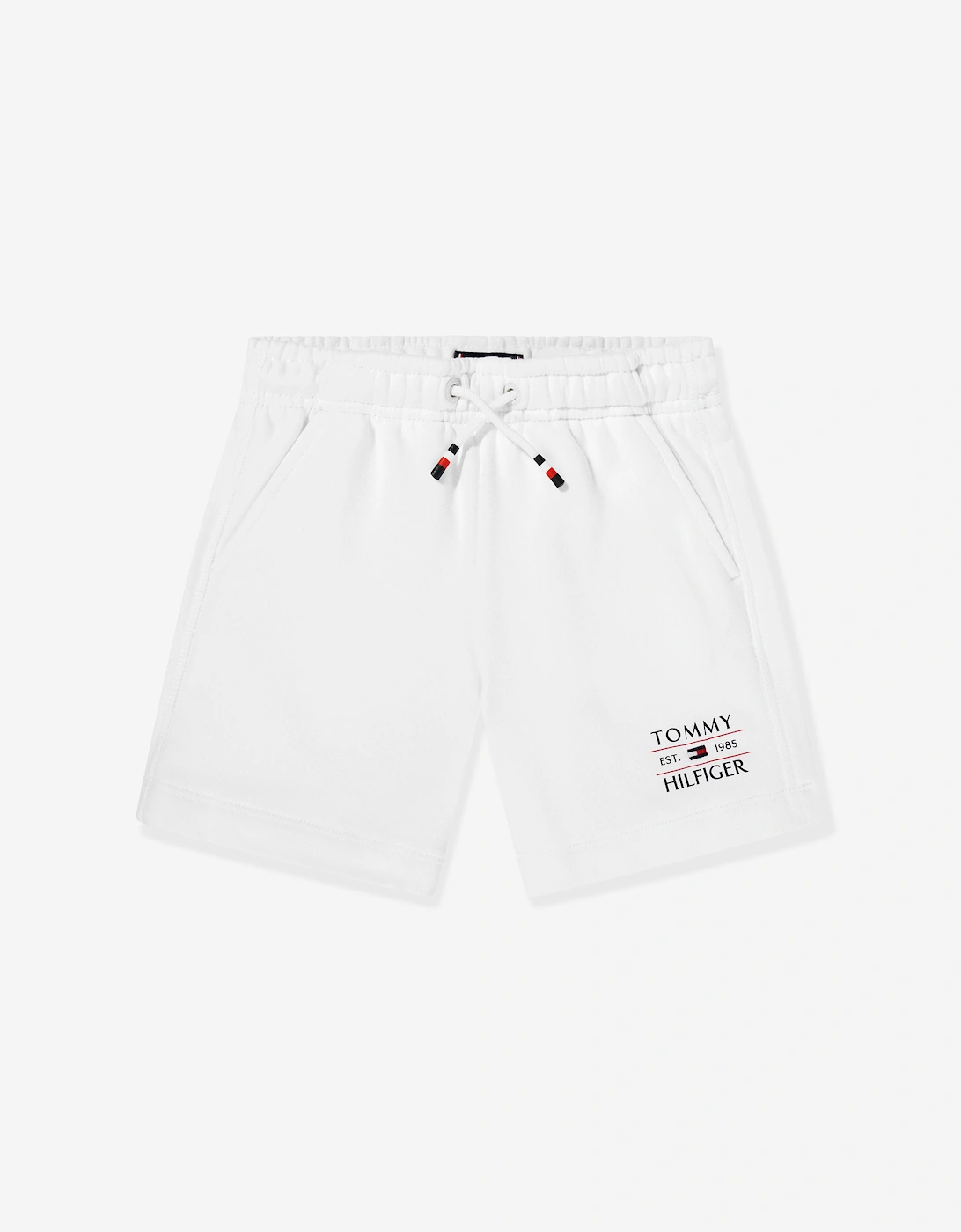 Boys Flag Sweat Shorts in White, 5 of 4