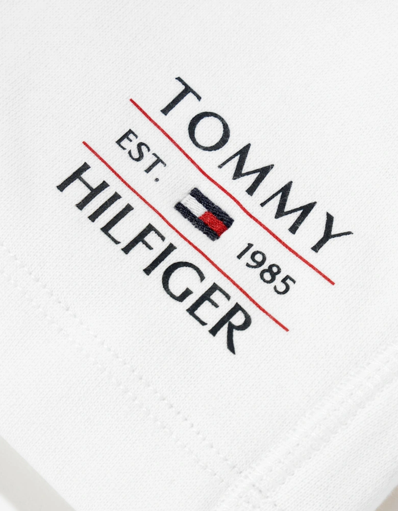 Boys Flag Sweat Shorts in White