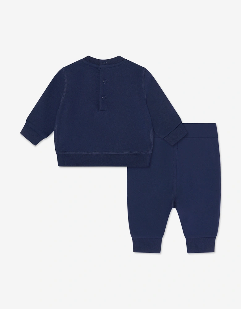 Baby Boys Polo Player Tracksuit in Navy