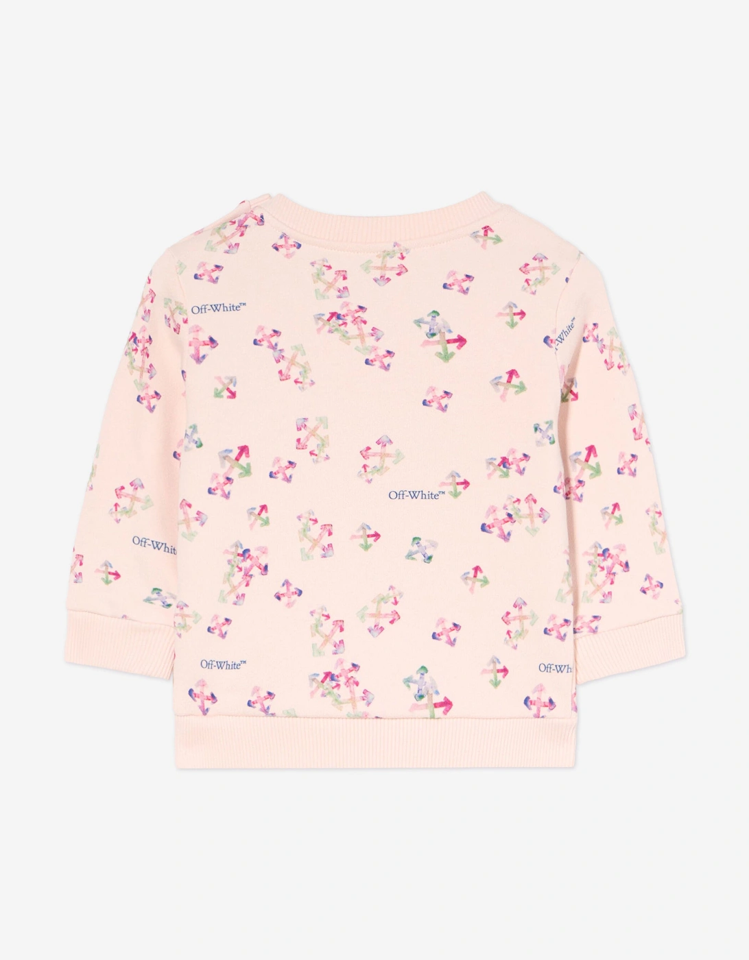 Baby Girls AOP Arrow Sweatshirt in Pink