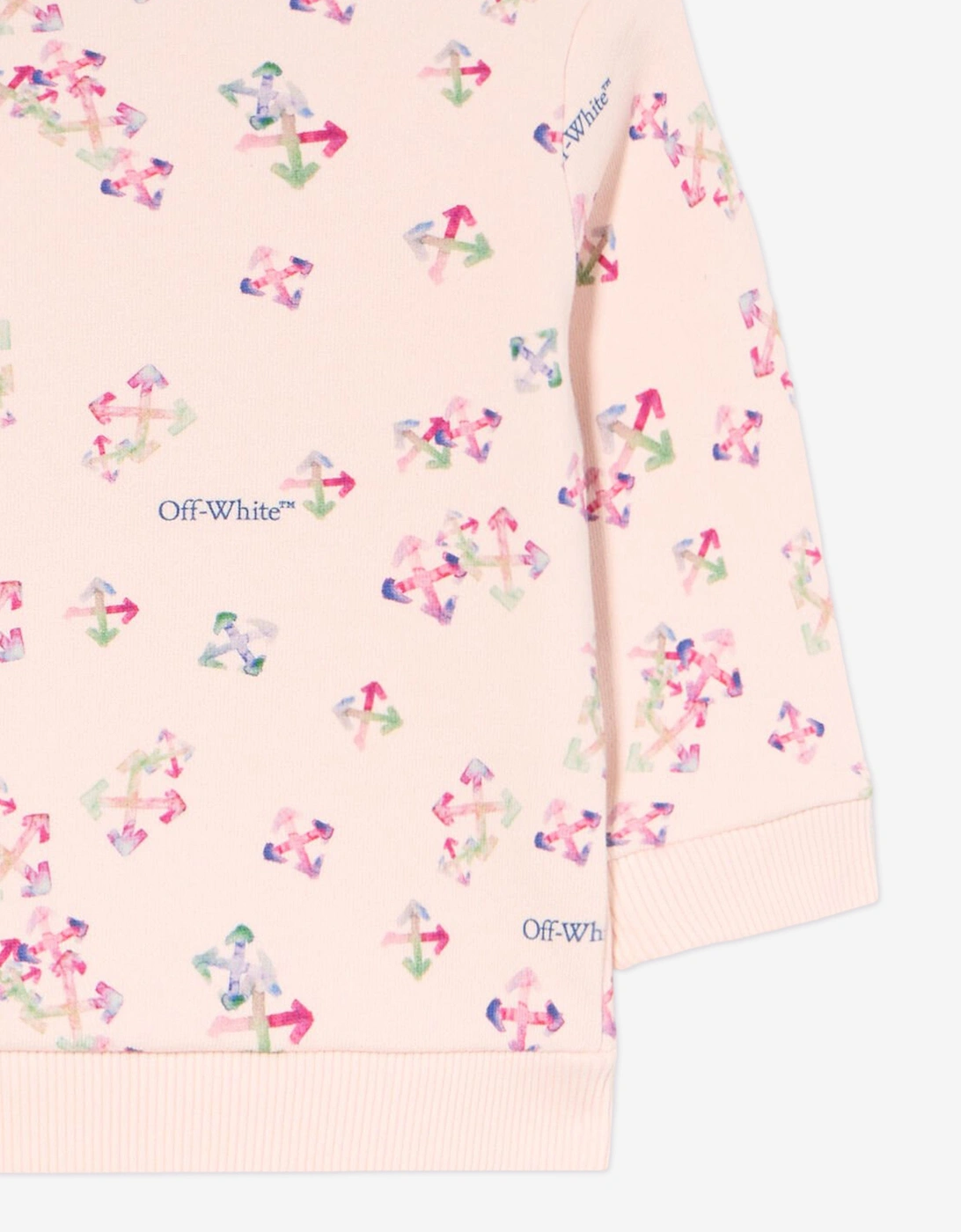 Baby Girls AOP Arrow Sweatshirt in Pink