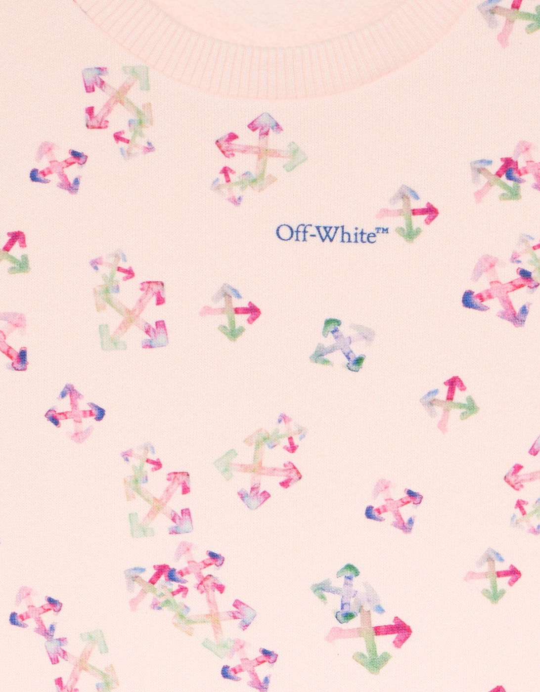 Baby Girls AOP Arrow Sweatshirt in Pink