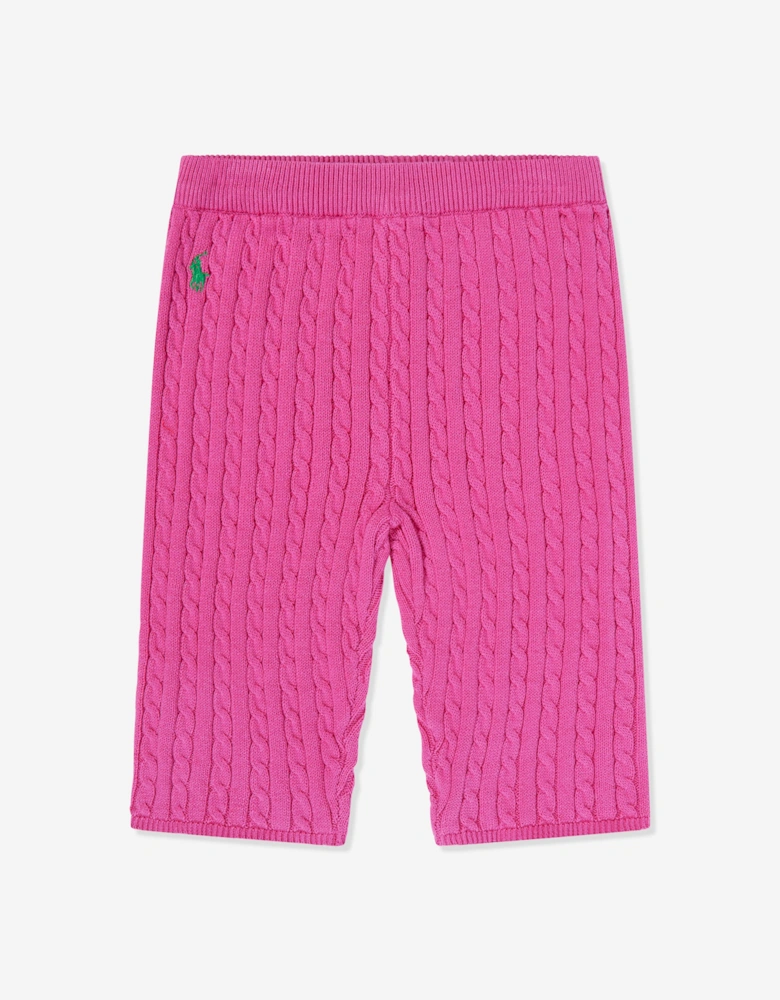 Baby Girls Cardigan and Pants Set in Pink
