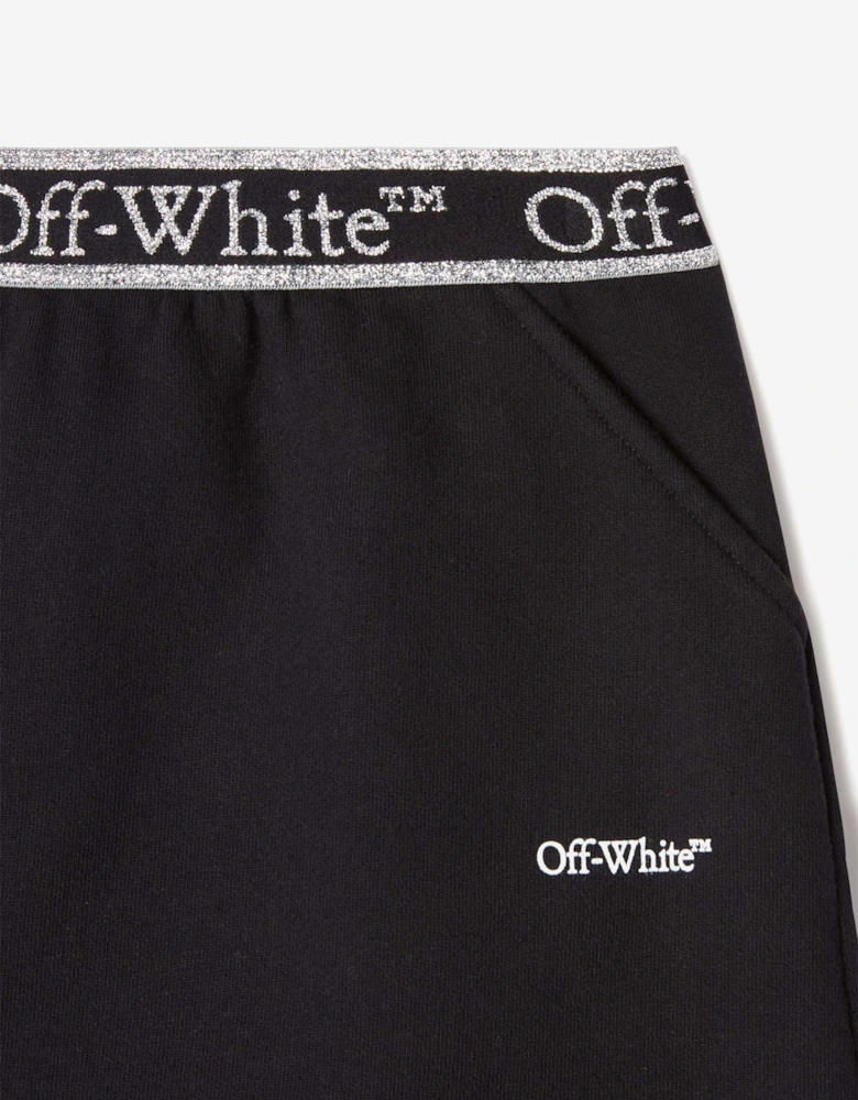 Girls Bookish Logoband Skirt in Black