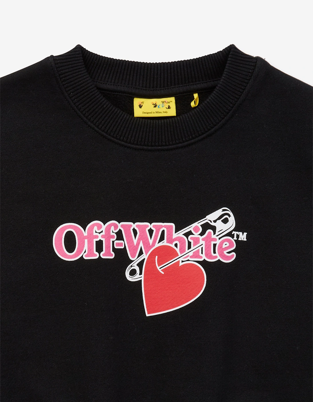 Girls Bookish Pop Heart Box Sweatshirt in Black