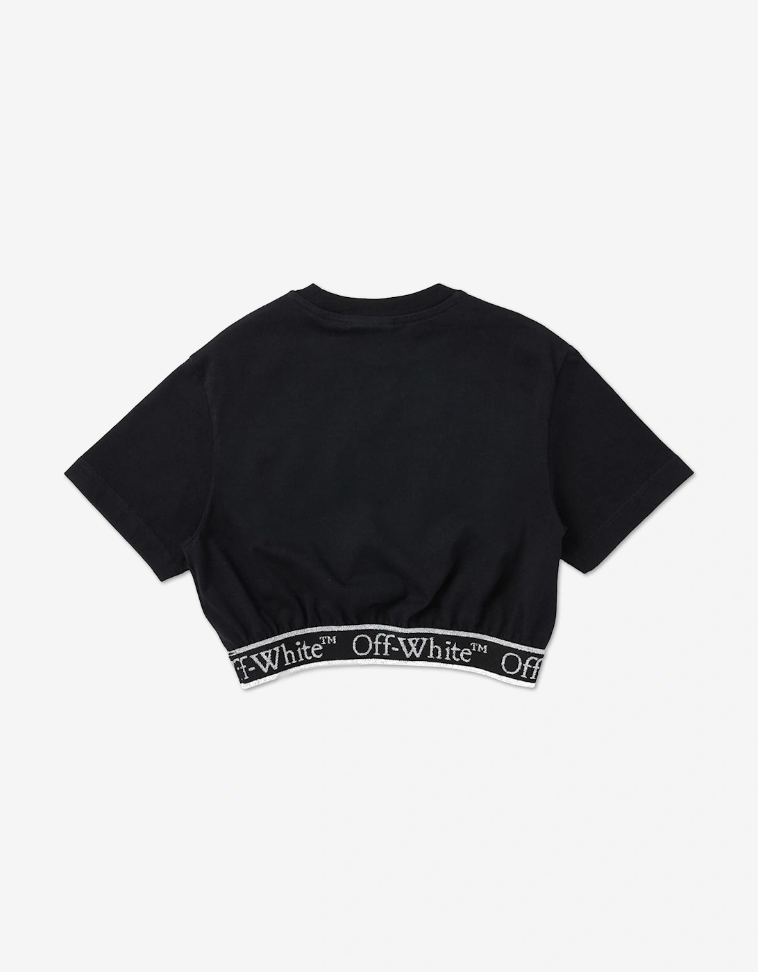 Girls Bookish Logoband Crop Top in Black