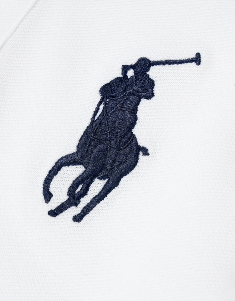 Boys Logo Polo Top in White