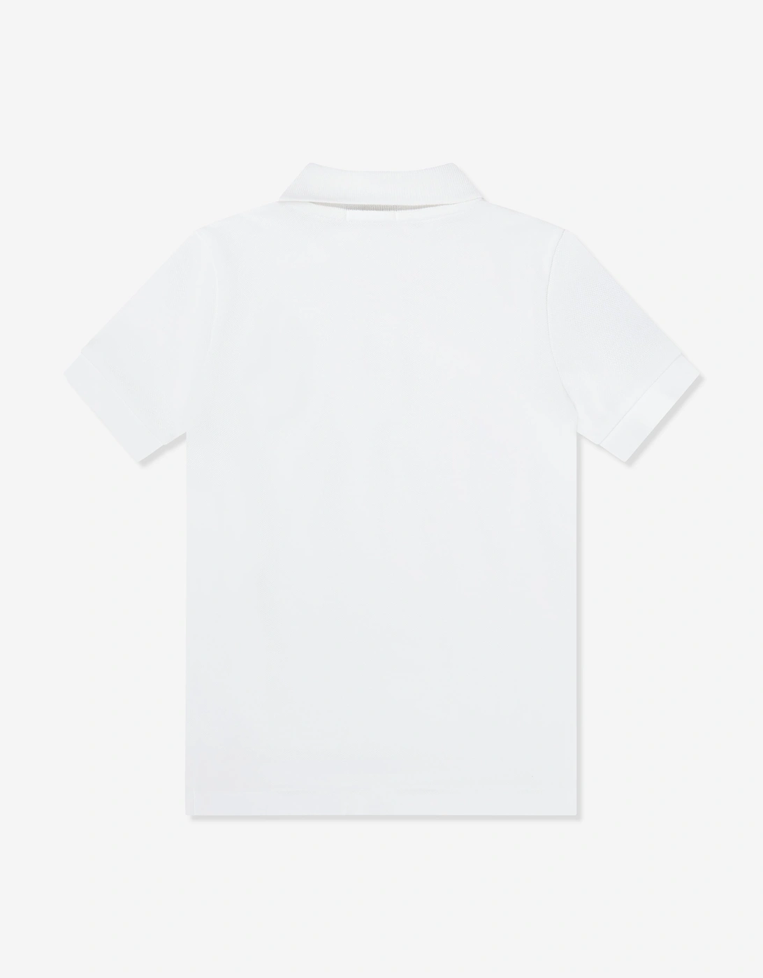 Boys Logo Polo Top in White