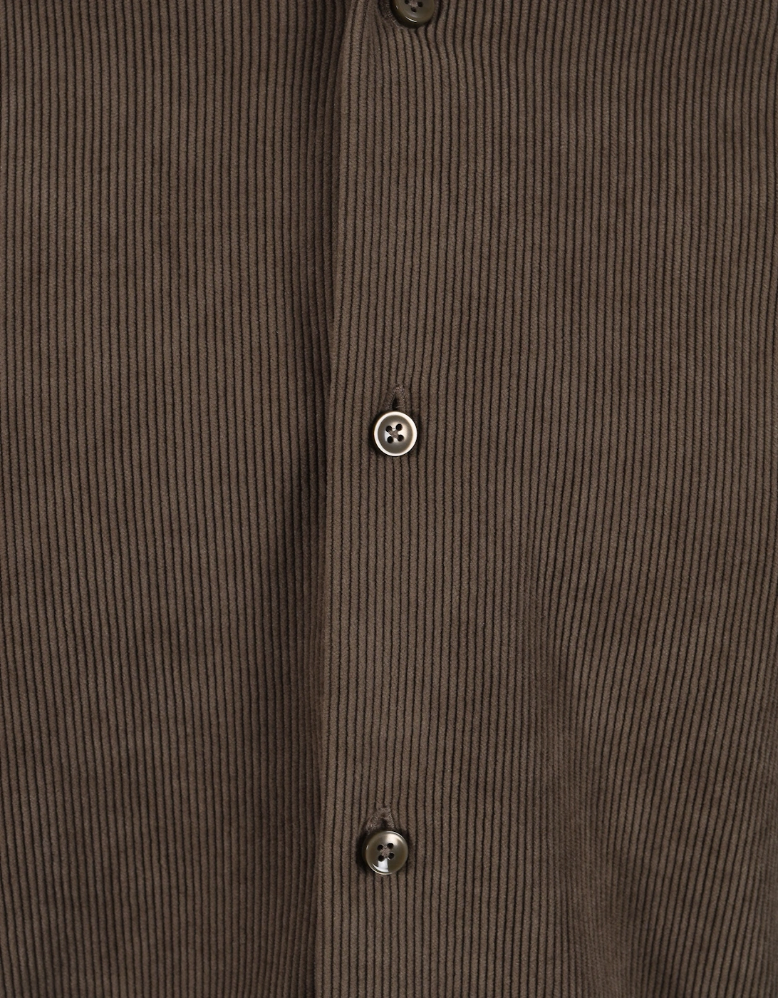 BOSS BLACK KENT CORDUROY SHIRT OPEN BROWN