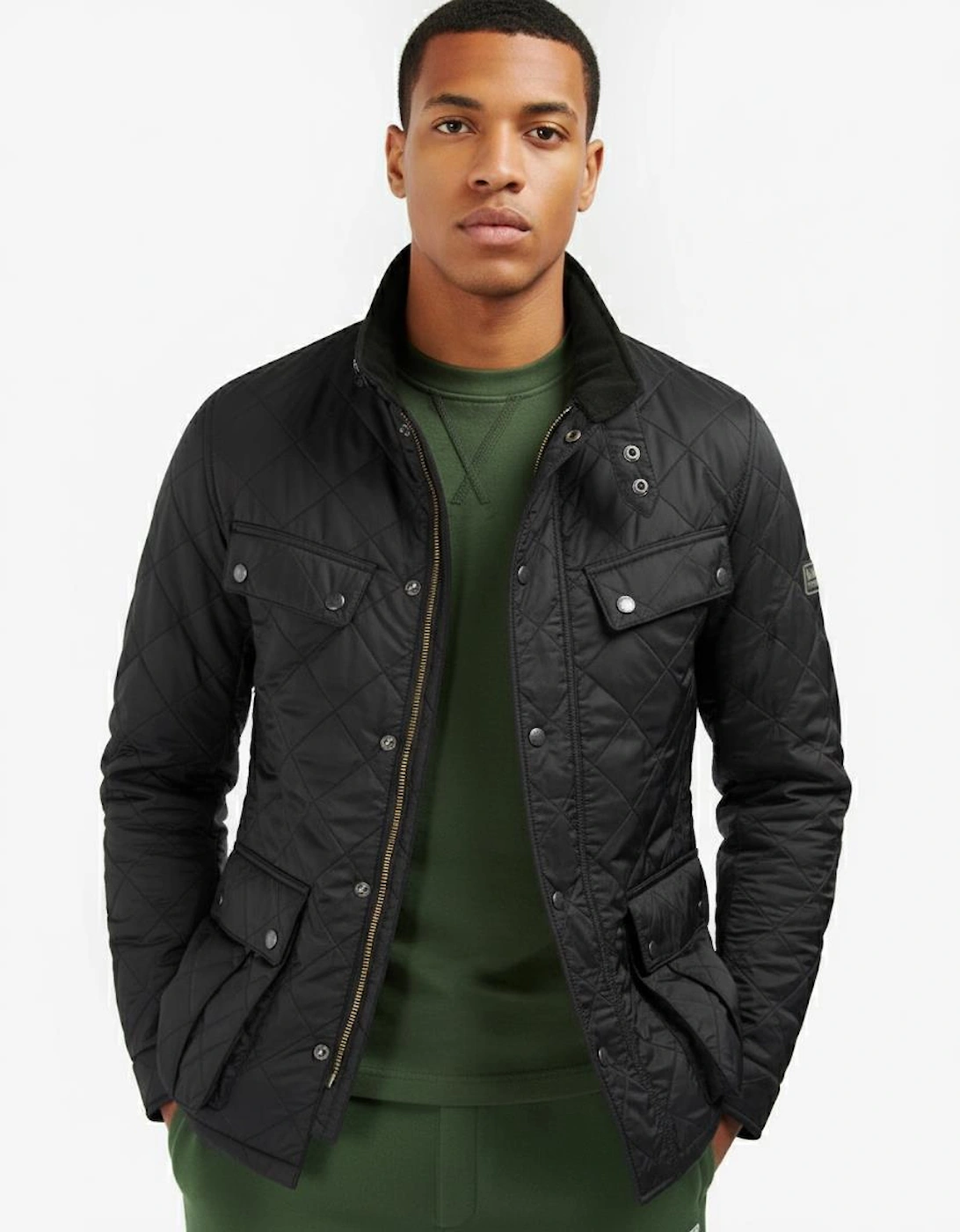 Tourer Ariel Mens Polarquilt Jacket - Black