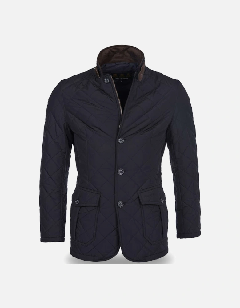 Lutz Mens Quilted Jacket - Navy