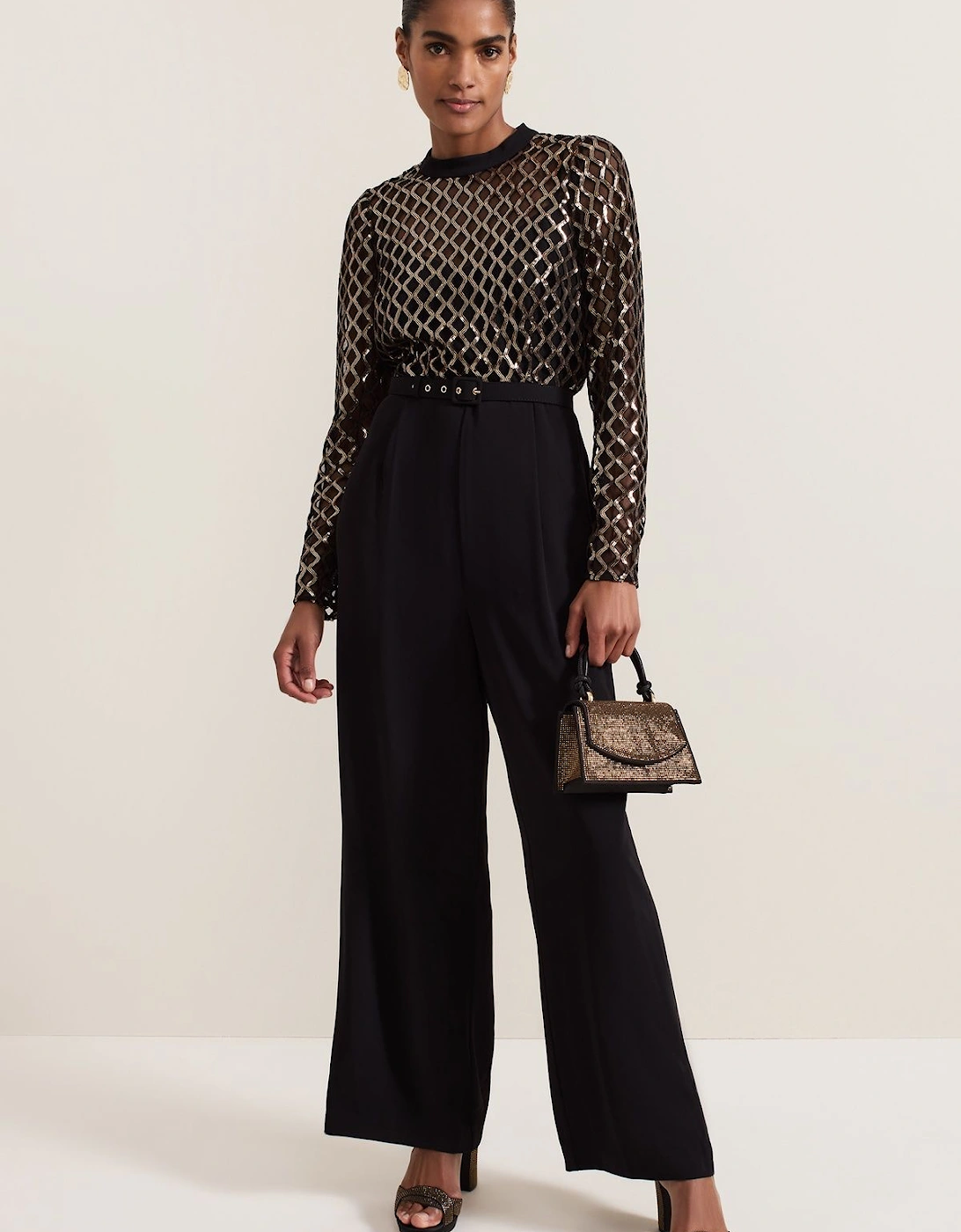 Amelia Sequin Bodice Jumpsuit, 2 of 1