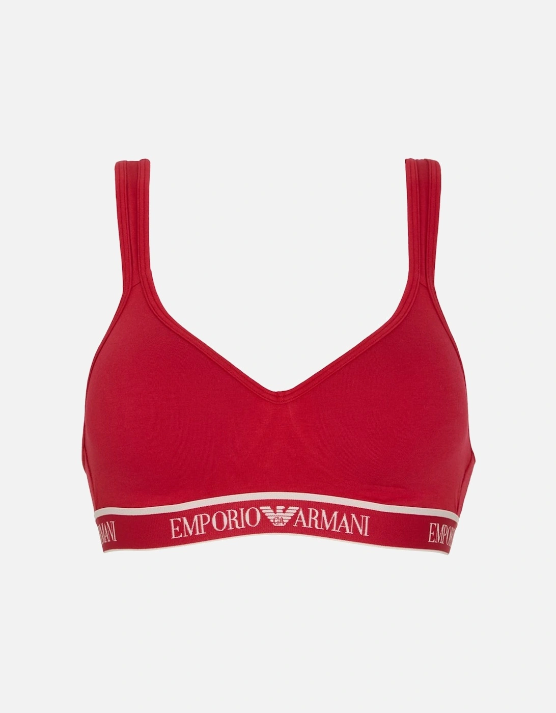 Iconic Logoband Padded Bralette Bra Red, 2 of 1