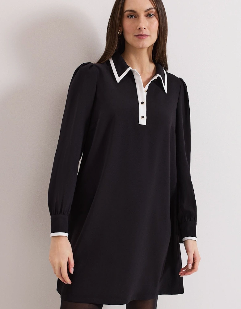 Gina Collar Swing Dress
