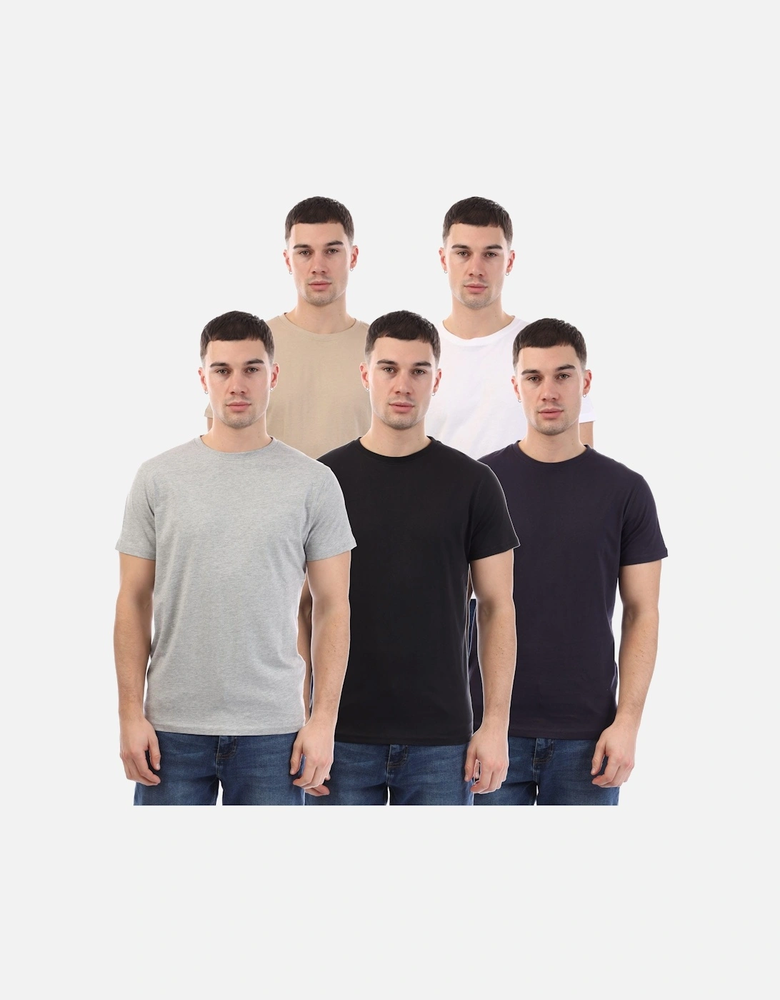 Frankinz Print Sleeve 5 Pack T-Shirts, 3 of 2