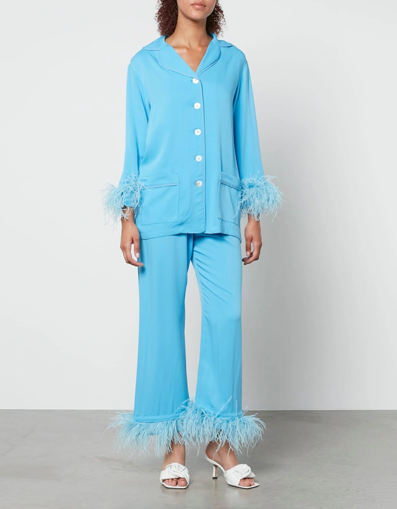 Party Pajama Set With Detachable Feathers