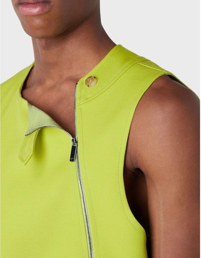 Asymmetric Zip Vest