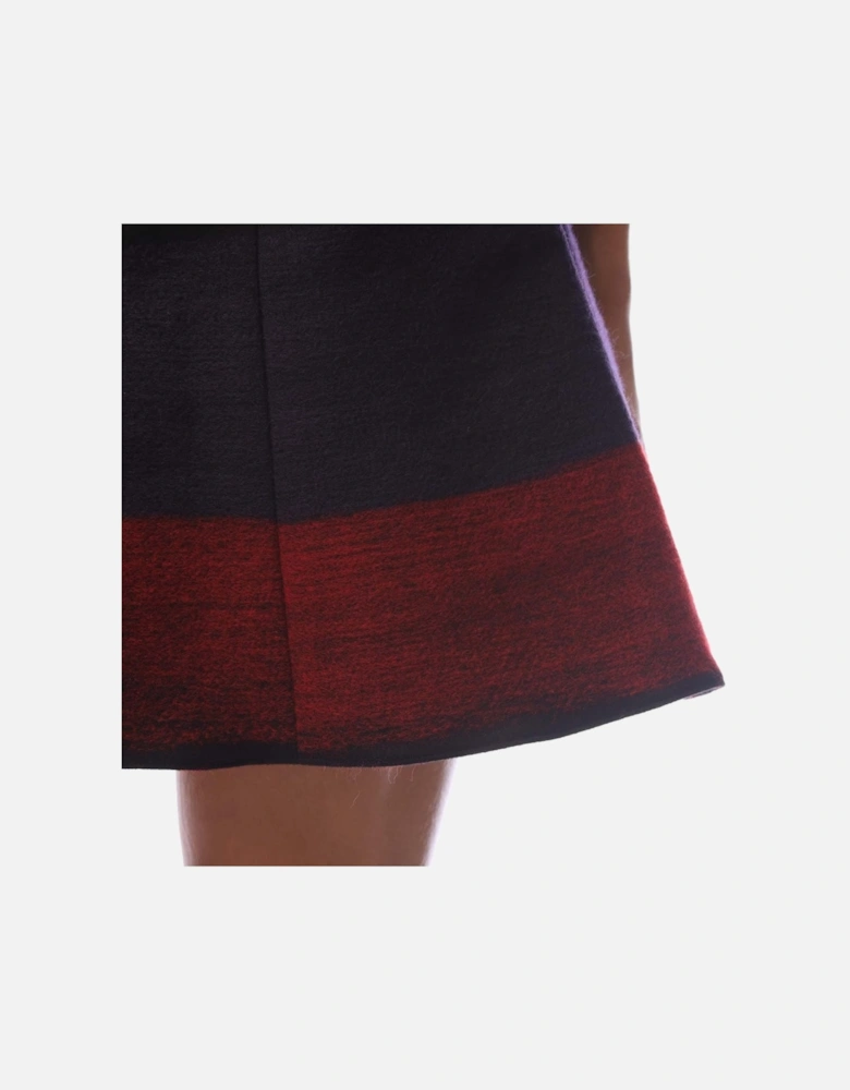 Dip Dyed Flared Mini Skirt