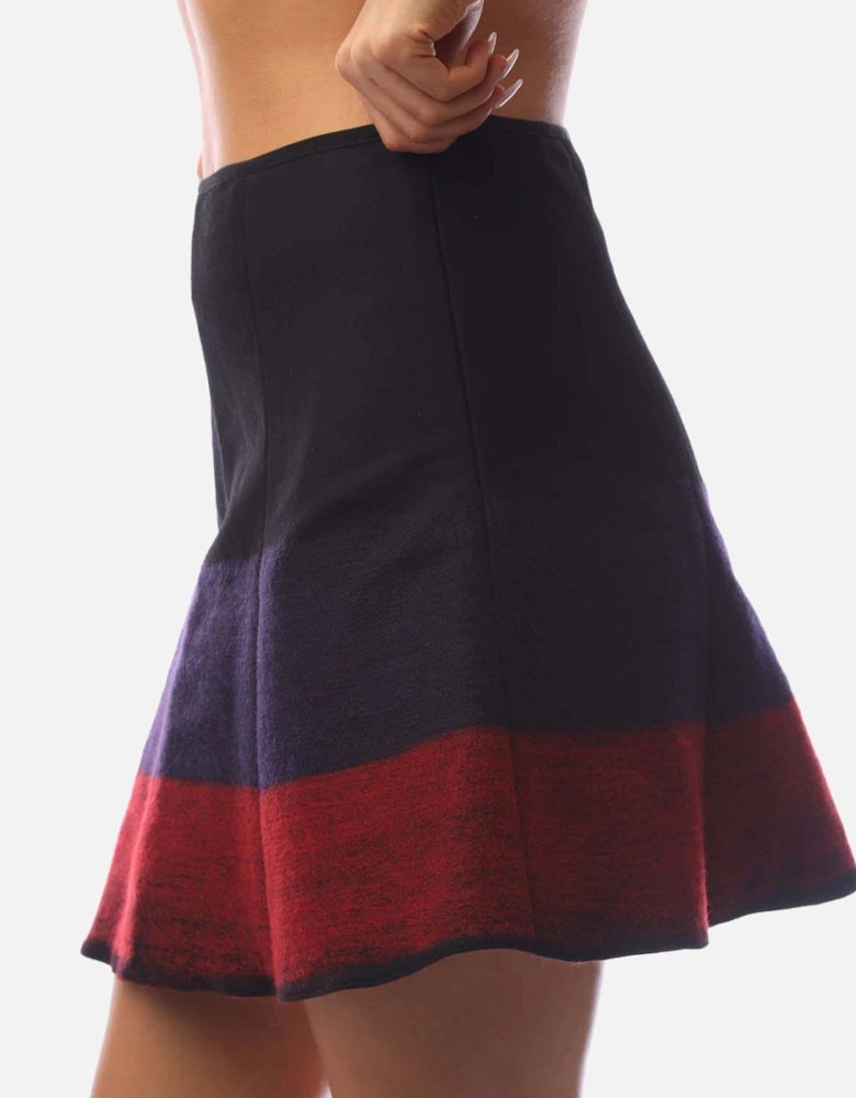 Dip Dyed Flared Mini Skirt