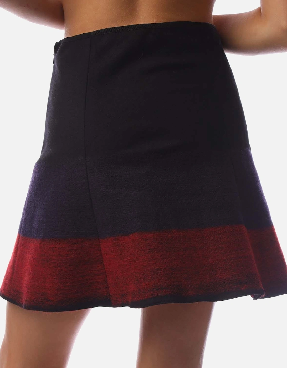 Dip Dyed Flared Mini Skirt