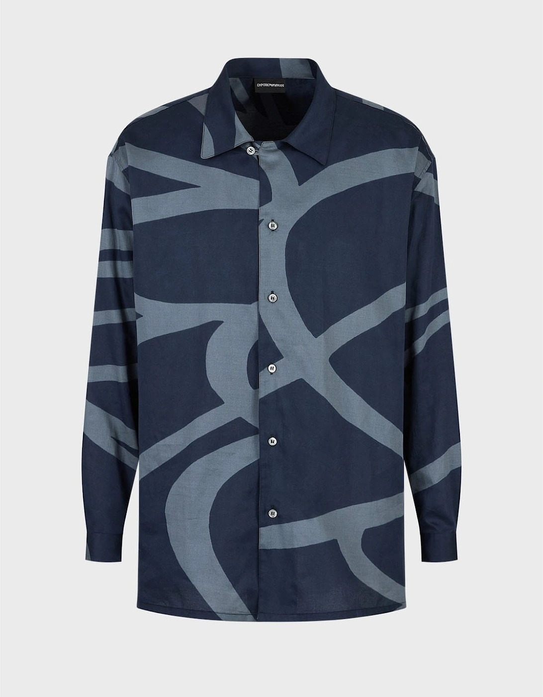 Abstract Print Long Sleeve Shirt