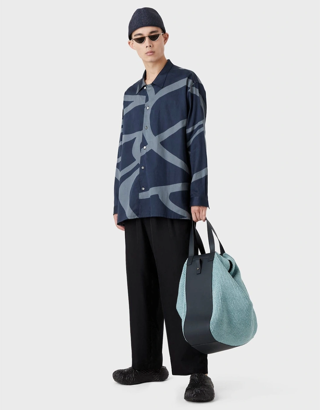 Abstract Print Long Sleeve Shirt