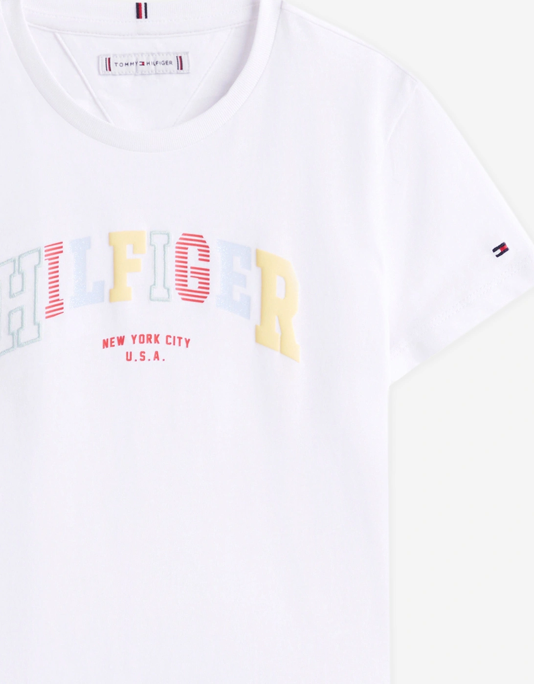 Girls Varsity T-Shirt in White