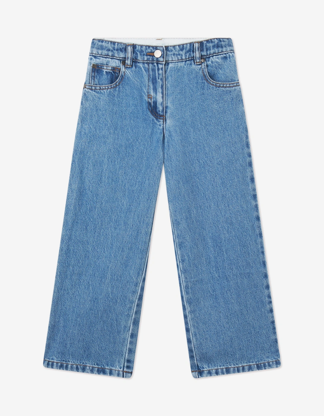 Girls Wide Leg Jeans in Blue