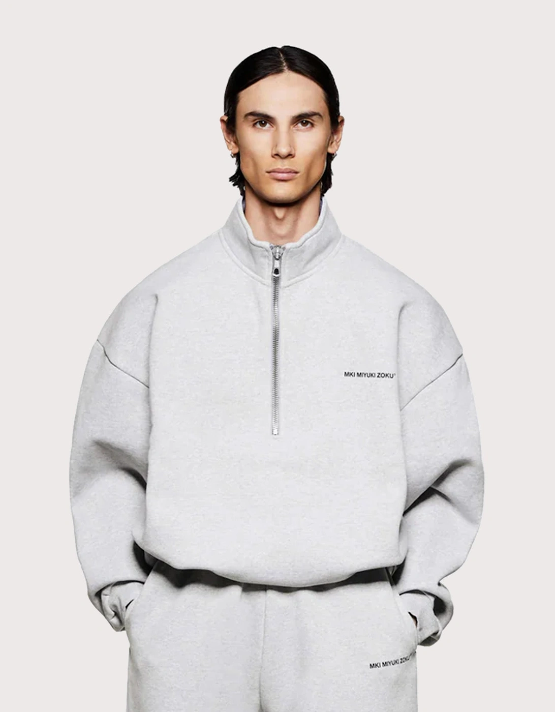 Oversized Uniform Quarter Zip Sweatshirt, 5 of 4