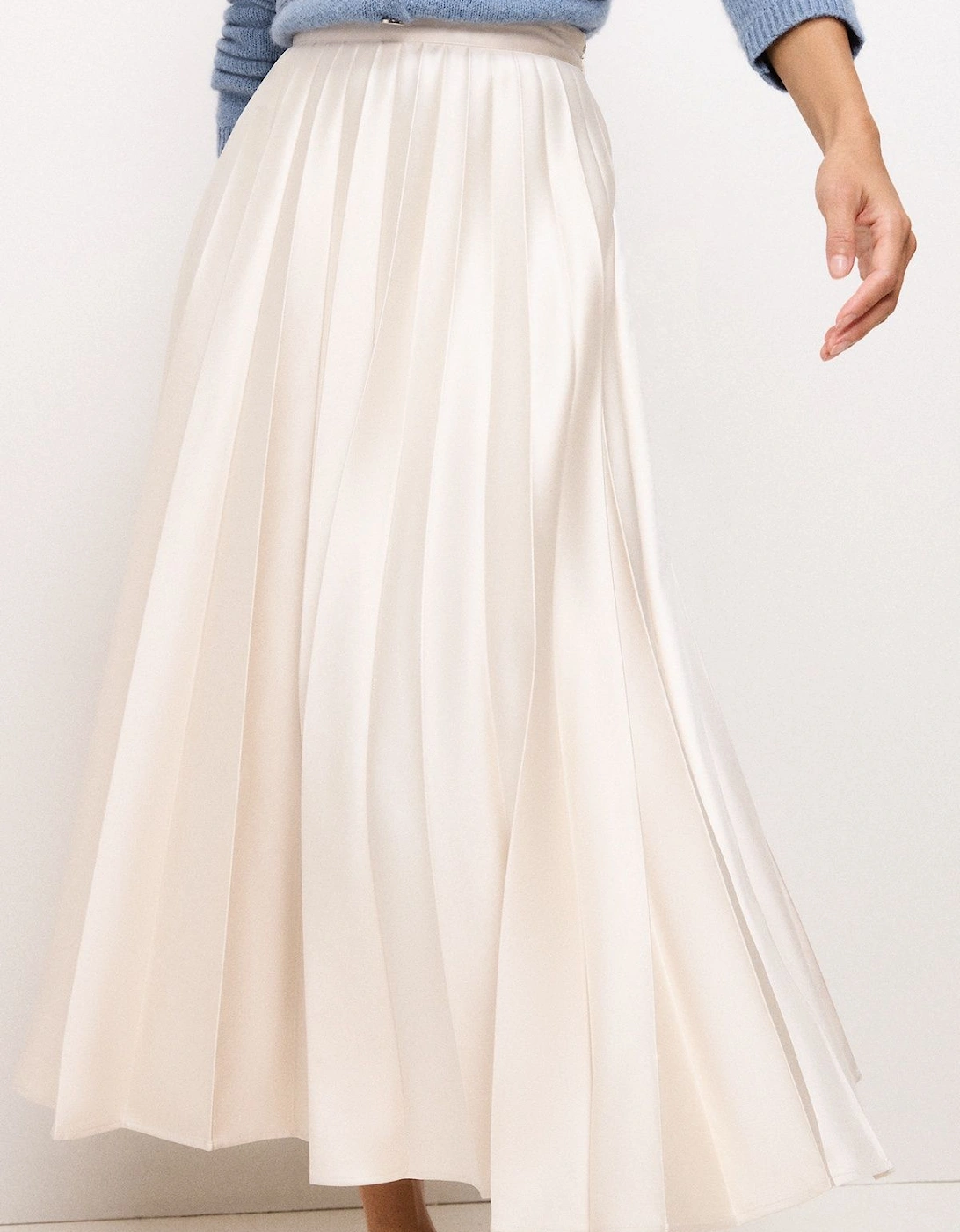 Sybilla Pleated Midi Skirt, 2 of 1